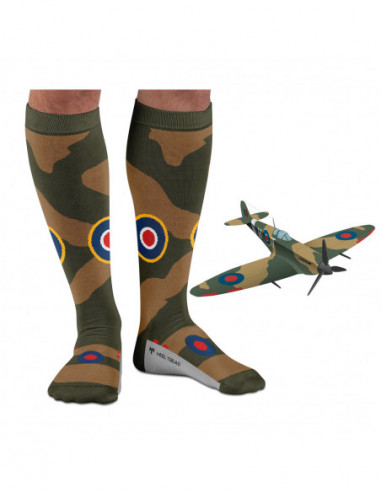 HEEL TREAD Spitfire Hohe Socken - Cars & Vibes