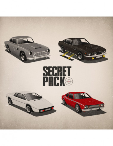 HEEL TREAD Pack Secret-4 Chaussettes - Cars & Vibes