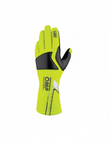 OMP PRO MECH-S Gloves Fluo Yellow - Cars & Vibes