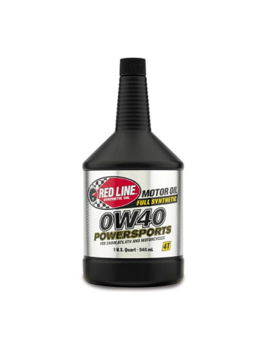 RED LINE OIL 0W40 Powersports Huile moteur - 0,946 L - Cars & Vibes