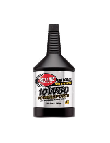 RED LINE OIL 10W50 Powersports Huile moteur - 0,946 L - Cars & Vibes