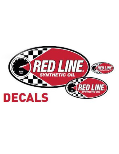 RED LINE 4CM OVAL DECAL - Cars & Vibes