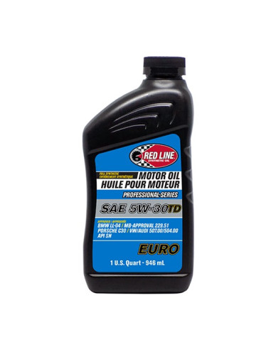 RED LINE OIL 5W30 TD PROFESSIONAL-SERIES Aceite de motor - 0,946 L - Cars & Vibes