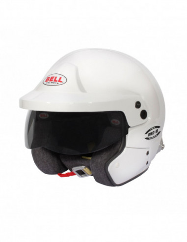 BELL MAG-10 White Helmet (Hans) - Cars & Vibes