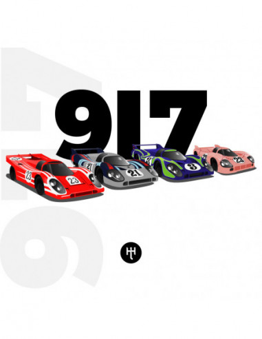 HEEL TREAD Pack Porsche 917-Légendes de la Course - Cars & Vibes