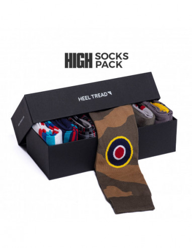 HEEL TREAD Hohe Socken Pack - Cars & Vibes